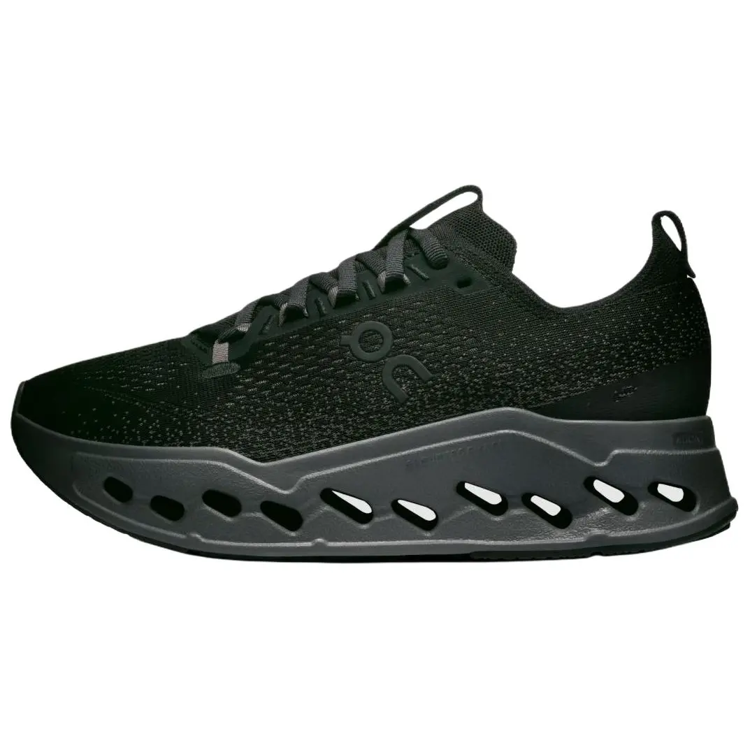 On Cloudsurfer Max Breathable Low top Long Distance Running Shoes Women's Black