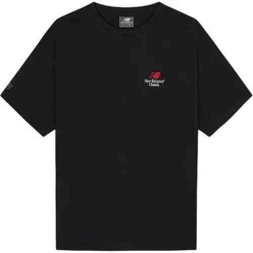 New Balance T Shirts Unisex Black Crew Neck