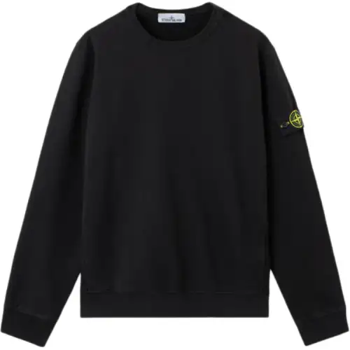 STONE ISLAND Logo Patch Crewneck Sweatshirt