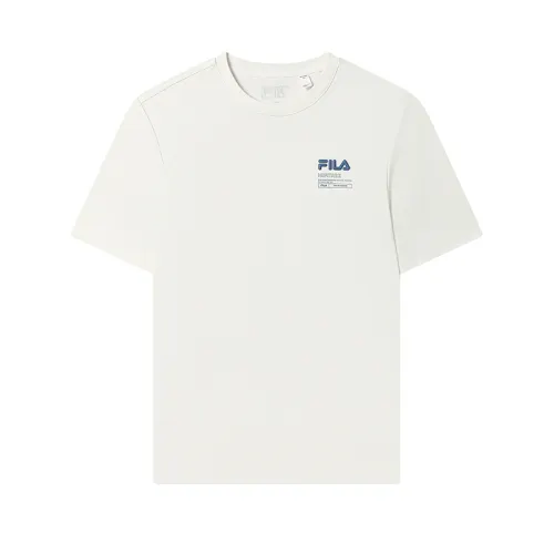 FILA Heritage T Shirt Men's Cloud White