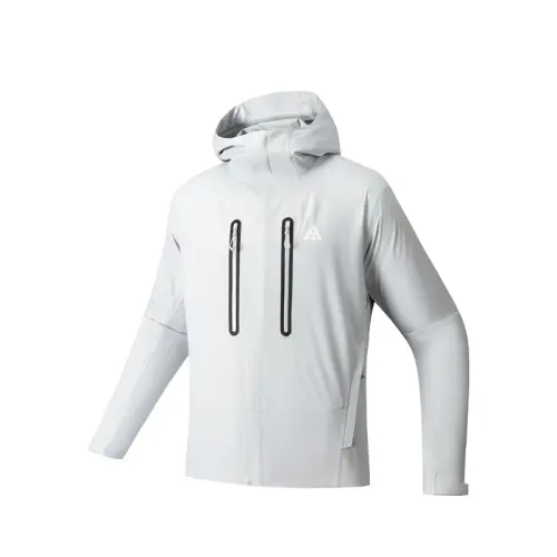 Anta Waterproof, Windproof, UV Protection, Breathable, Abrasion Resistant Windbreaker Jacket Men's White