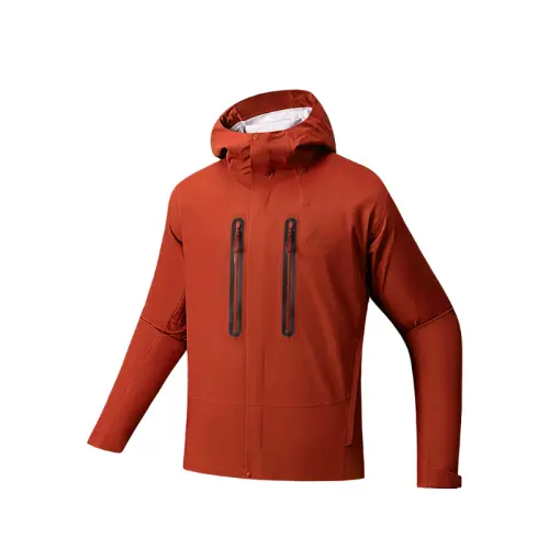 Anta Waterproof, Windproof, UV Protection, Breathable, Abrasion Resistant Windbreaker Jacket Men's Sequoia Brown