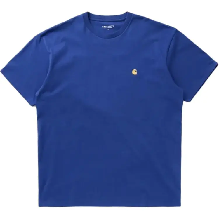 Carhartt WIP T-Shirts Men's Royal Blue Crew Neck