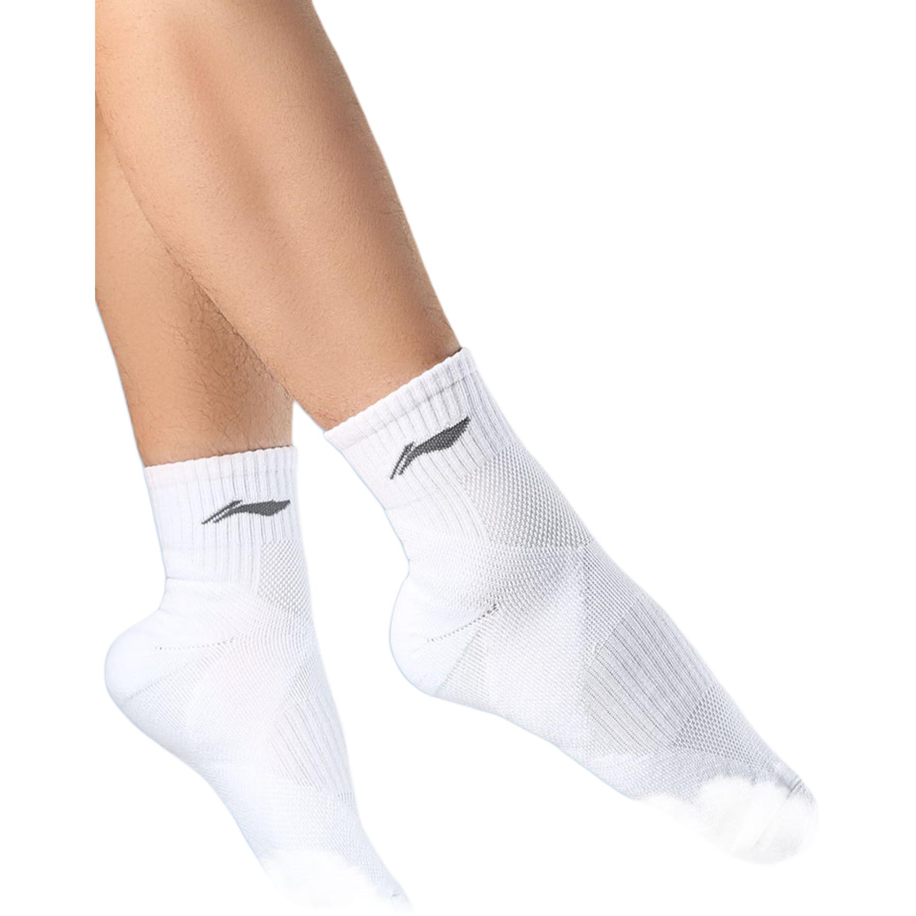 Li Ning Ankle Socks Unisex 3 Pack White