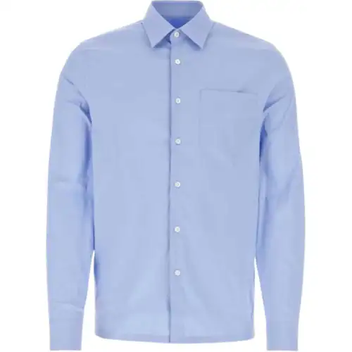 Prada Logo Embroidered Buttoned Shirt