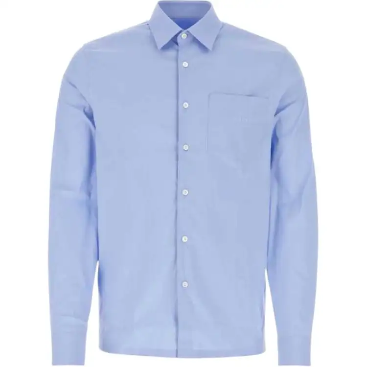 Prada Logo Embroidered Buttoned Shirt