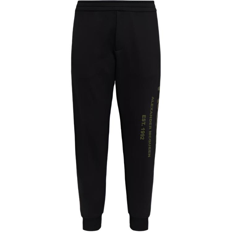 Мужские штаны Alexander McQueen FW23 (черные)