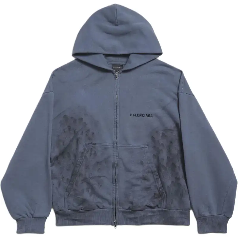 Balenciaga Faded Zipped Hoodie