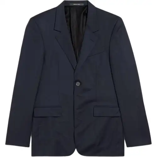 Balenciaga Striped Button-Up Blazer