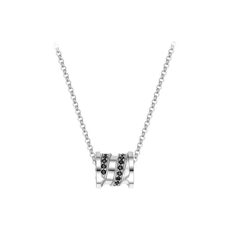 FANCI 925 Sterling Silver Synthetic Cubic Zirconia Necklaces Men's Gold Silver Chain