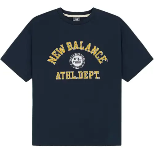 New Balance T Shirts Unisex Navy Crew Neck