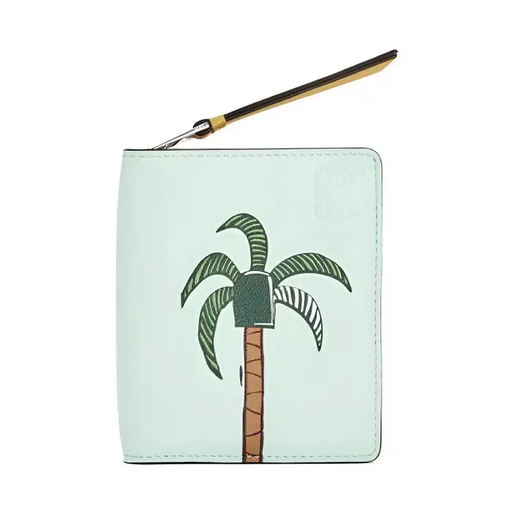 LOEWE Calfskin Wallet Women's Green