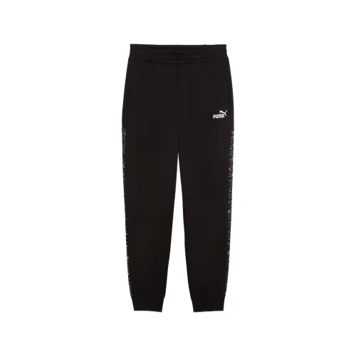PUMA ESSENTIALS Animal Print Comfort High Waist Sweatpants Women's Knitted Sweatpants Women's