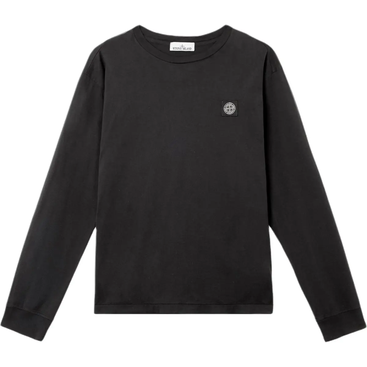 STONE ISLAND Logo Patch Long Sleeved T Shirt