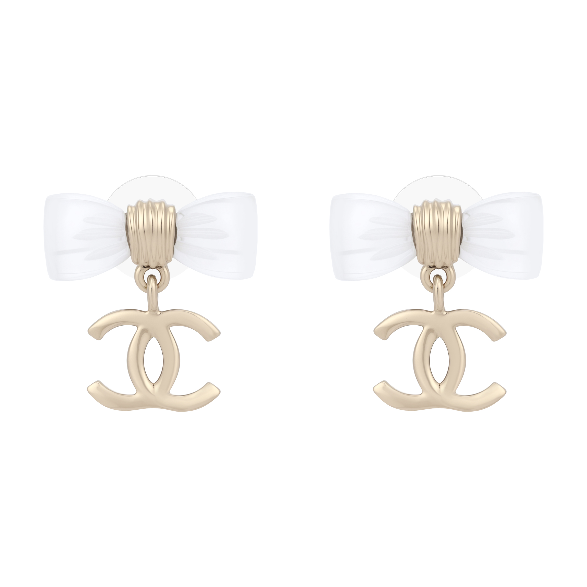 Серьги Chanel 25P Bow (золотые)