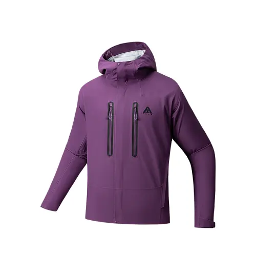 Anta Abrasion Resistant, Breathable, Waterproof, And Windproof Windbreaker Jacket Men's Purple