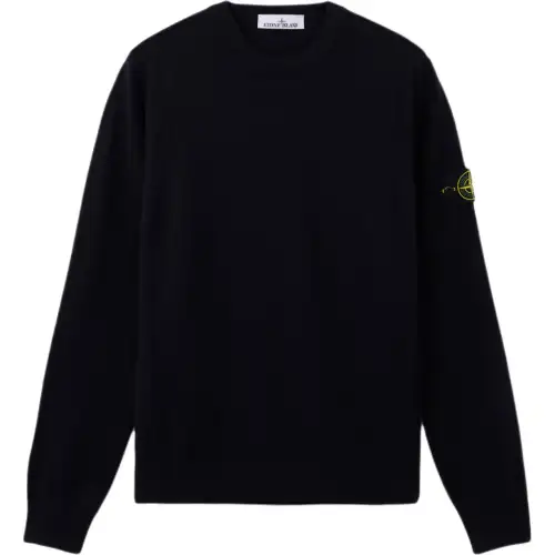 STONE ISLAND Logo Patch Crewneck Jumper