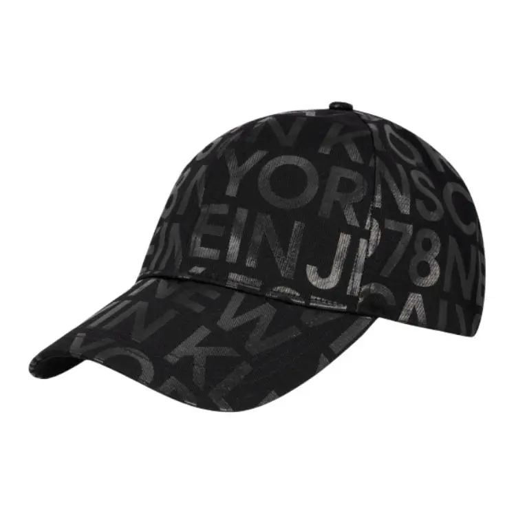 CALVIN KLEIN Cotton Baseball Caps Unisex Black