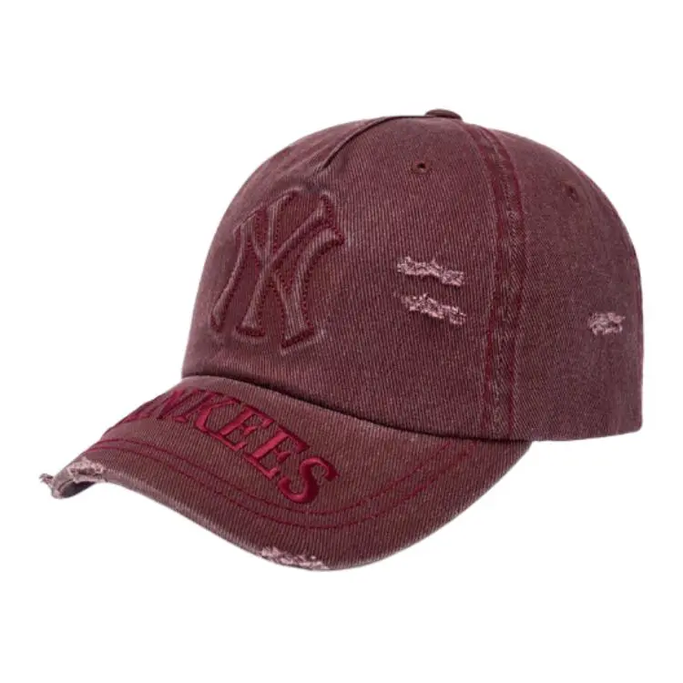MLB Cotton Baseball Caps Unisex Burgundy