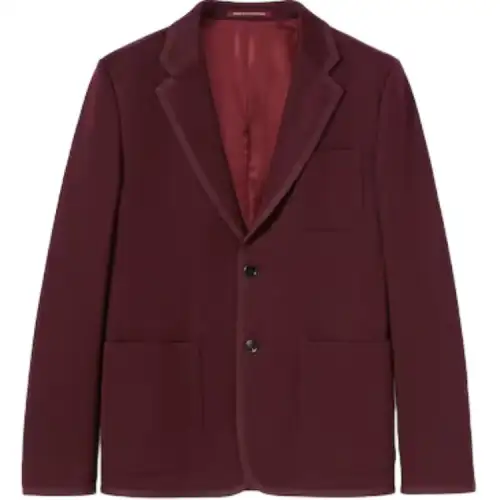 GUCCI Jackets Men's Burgundy Lapel Moderate Other