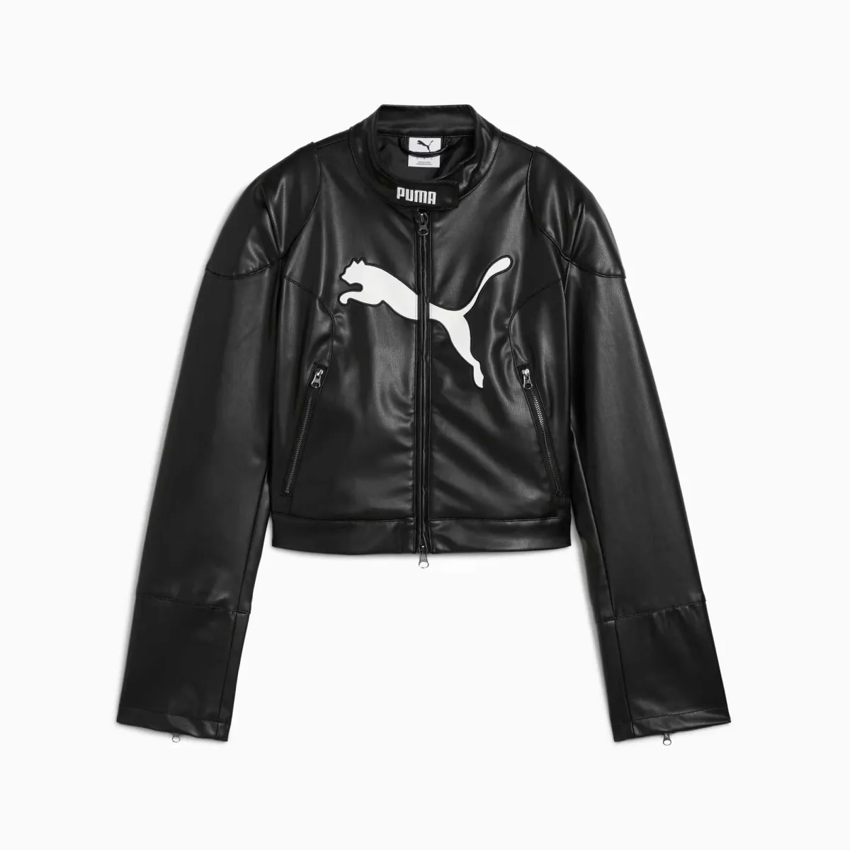 Puma zip-fastening logo-print jacket