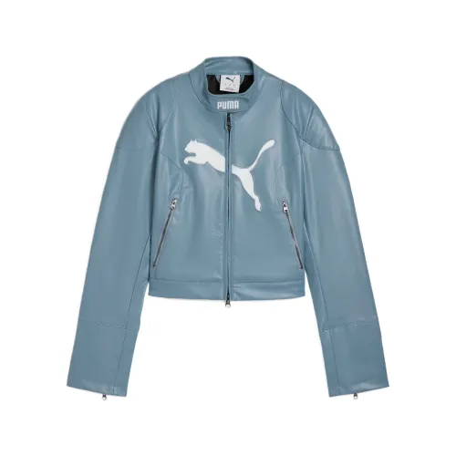 PUMA Future Jackets Women's Blue Stand Collar Moderate Other