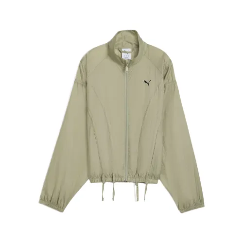 PUMA DARE To Jackets Women's Army Green Stand Collar Moderate Other