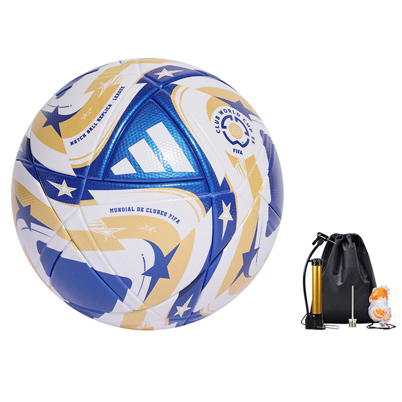 Adidas Size 4 5 Size Soccer Ball Seamless Thermal bonding Unisex Blue White Yellow
