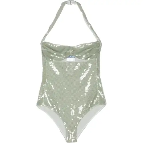 Prada sequined tulle bodysuit