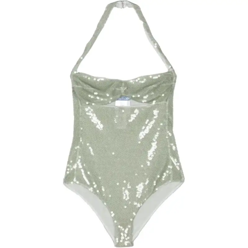 Prada sequined tulle bodysuit