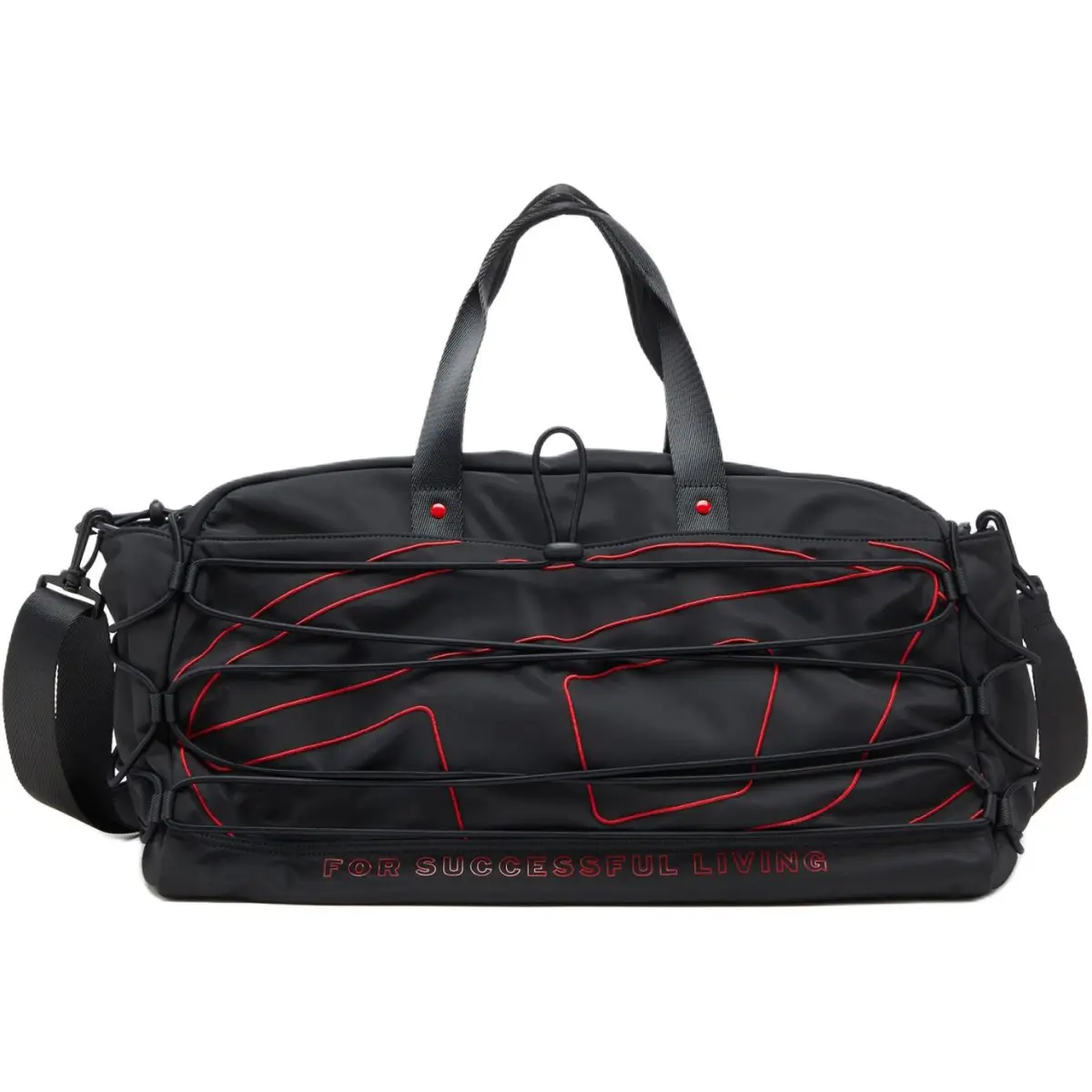 DIESEL Polyester Travel Bags Men's Black