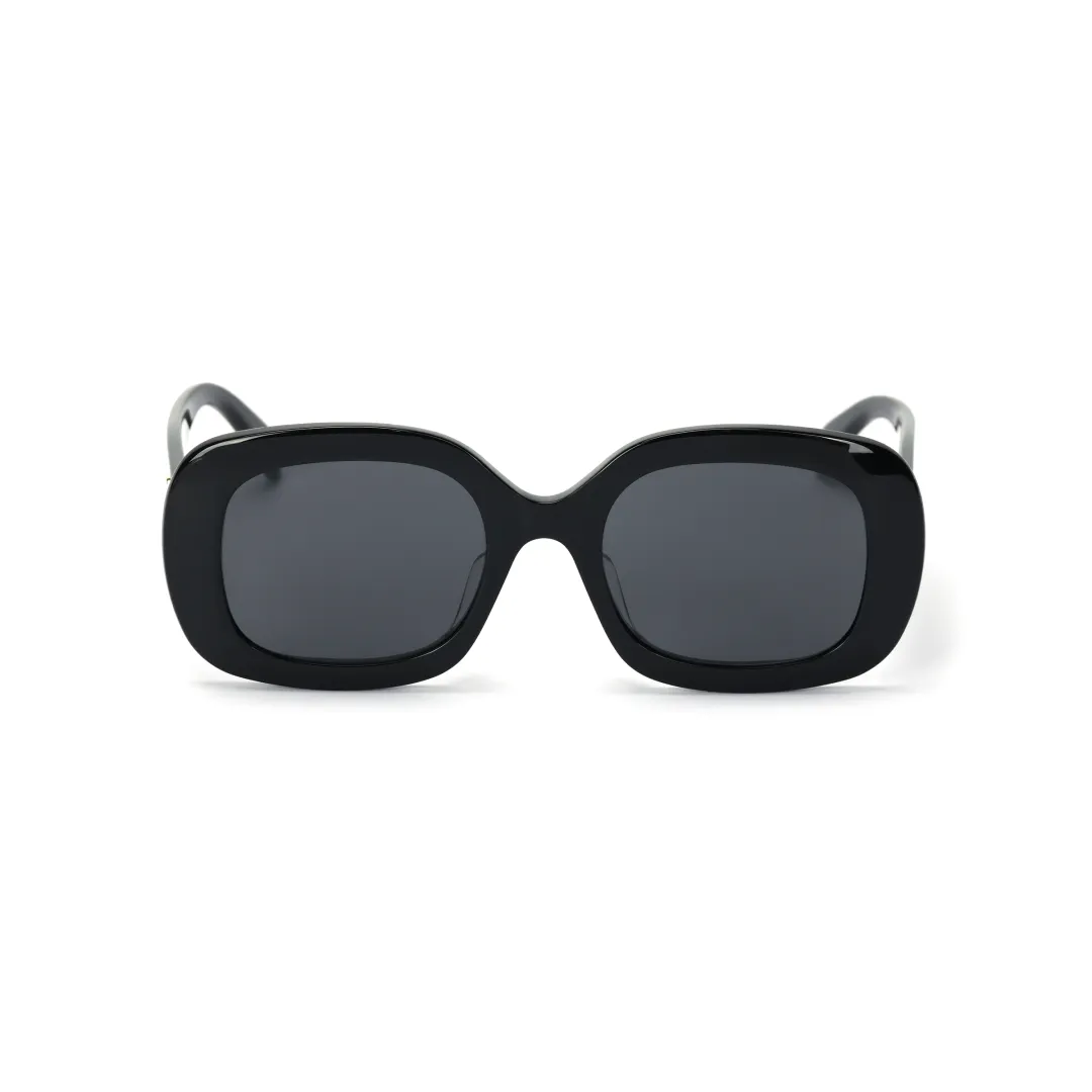 CELINE Irregular Shape Sunglasses Women's Black
