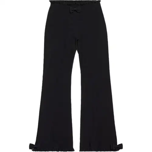 Balenciaga bow ruffled trousers