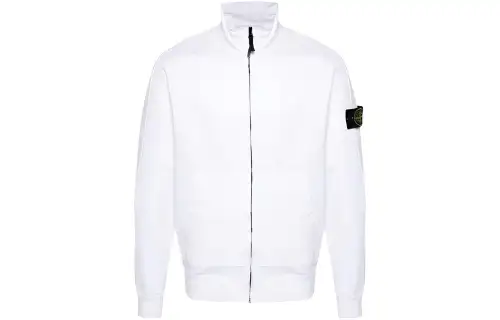 STONE ISLAND Compass Cotton Zip up Hoodie