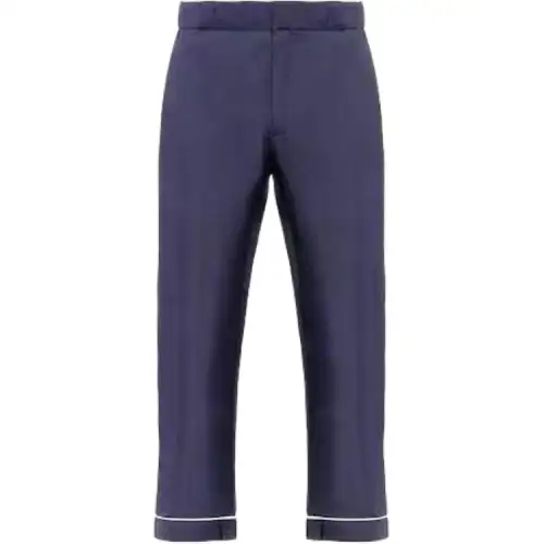 PRADA Casual Pants Men's Marine Blue Moderate Straight Fit Pants