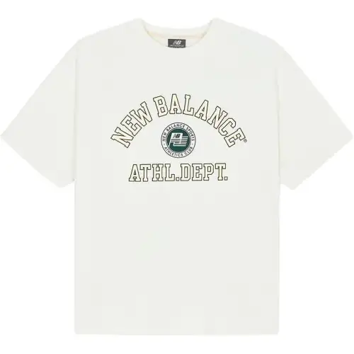 New Balance T Shirts Unisex Cream Crew Neck