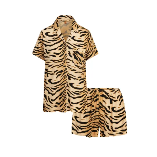 Skims FW25 SLEEP SHORT SLEEVE BUTTON UP SET Pajama Set Women's