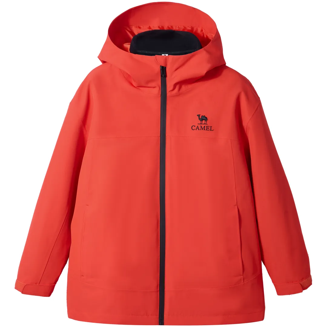 CAMEL Kids Windbreaker Jackets Hooded Moderate
