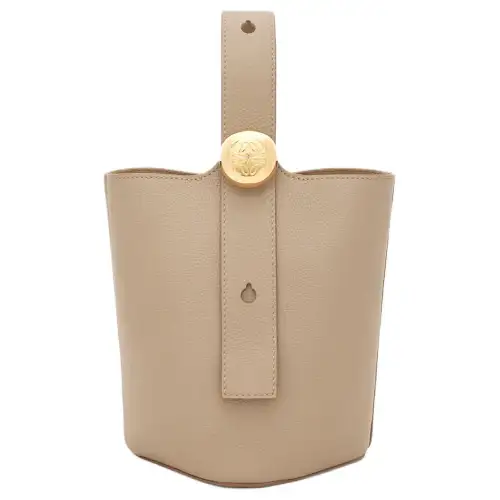 LOEWE Soft Grain Cow Leather Shoulder Bag, Crossbody Bag, Handbag Mini Women's Light Brown
