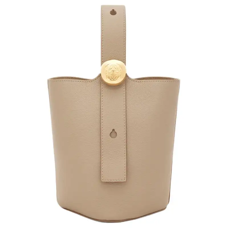 LOEWE Soft Grain Cow Leather Shoulder Bag, Crossbody Bag, Handbag Mini Women's Light Brown
