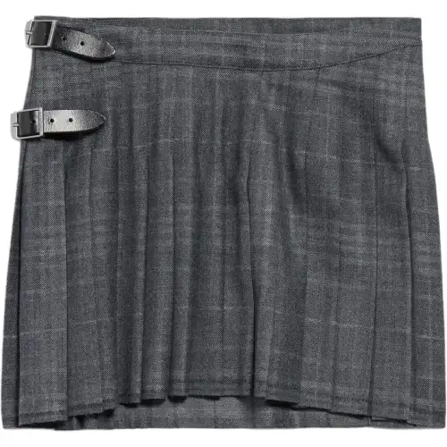 Balenciaga tartan-patterned skirt