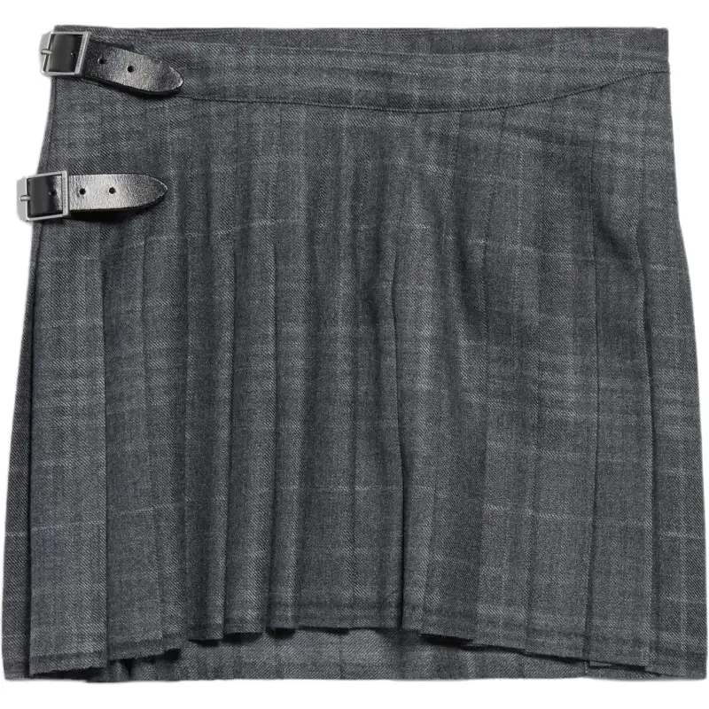 Balenciaga tartan-patterned skirt