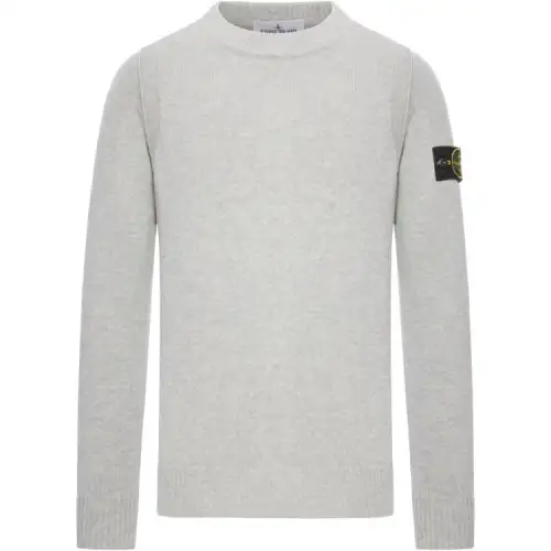 STONE ISLAND Logo Patch Crewneck Jumper