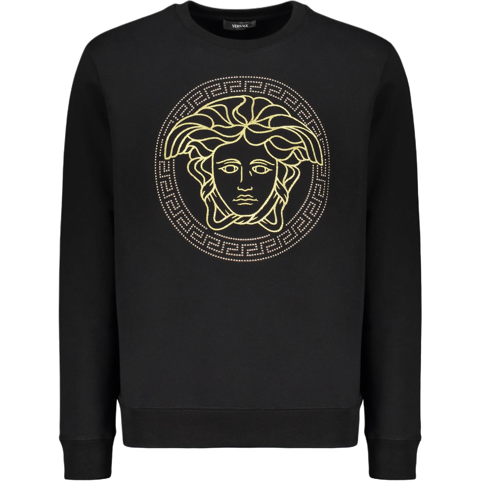 Мужской свитшот Versace Logo (черный)