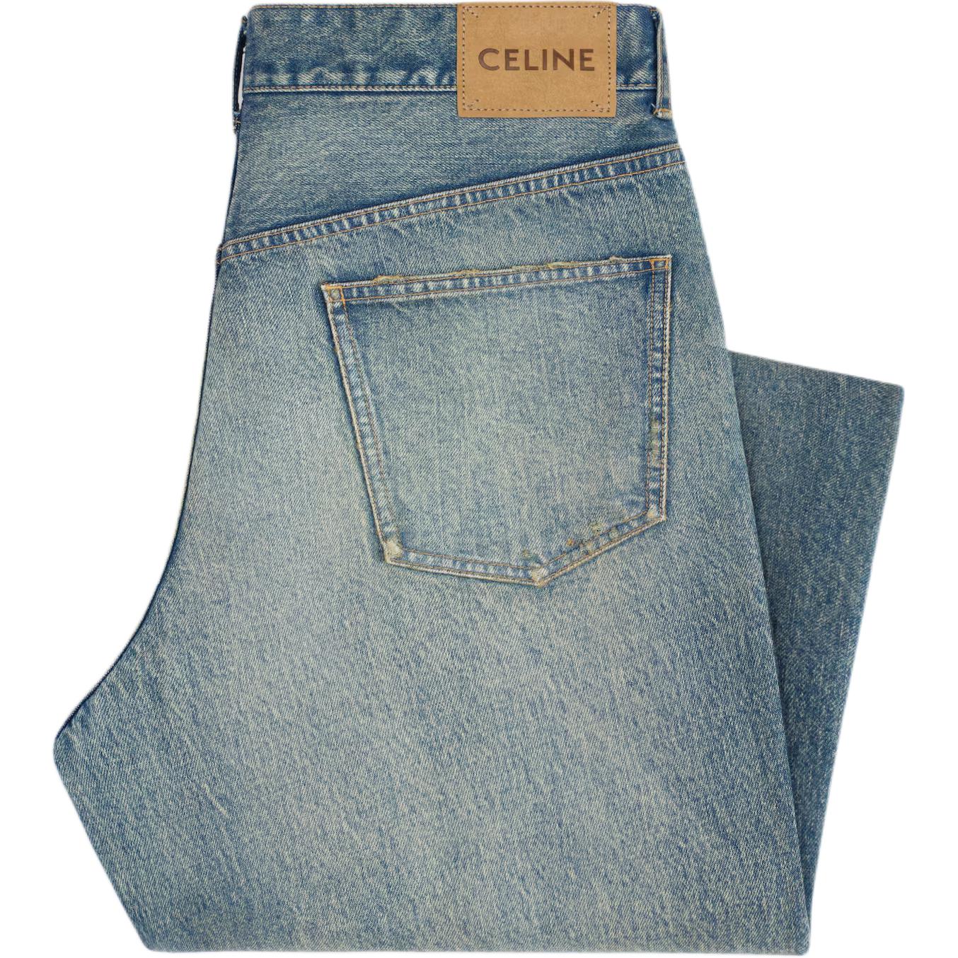 Мужские джинсы CELINE (синие) — фото 2