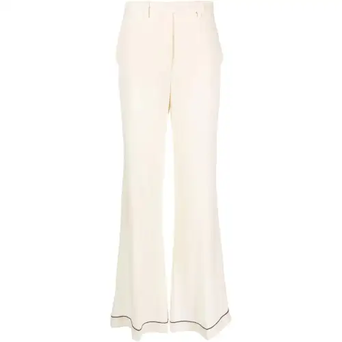 PRADA High Waist Tonal Stitched Trousers