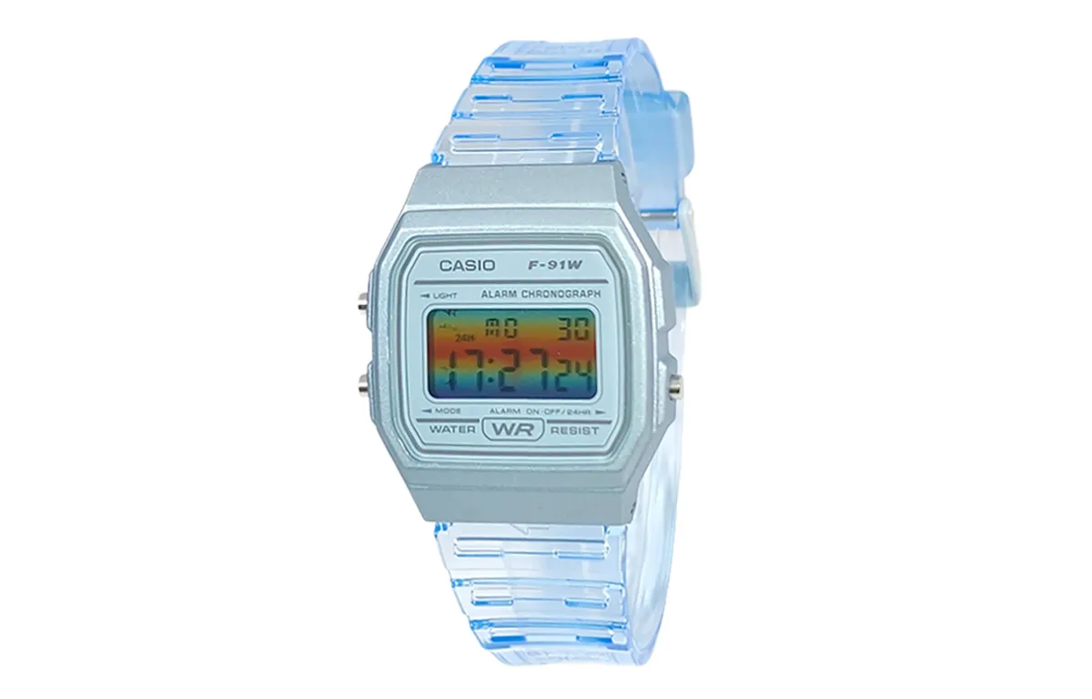 CASIO Custom Collection Quartz Movement Resin Strap Watch Unisex Multicolor Watch Dial
