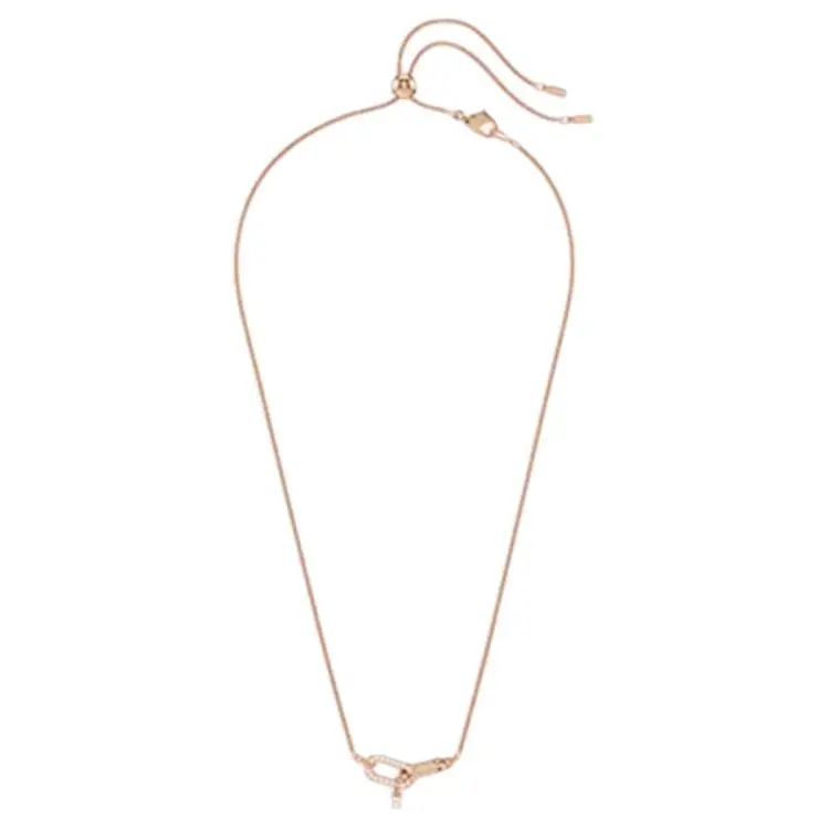 Swarovski Constella Rose gold Pearl drop Necklace