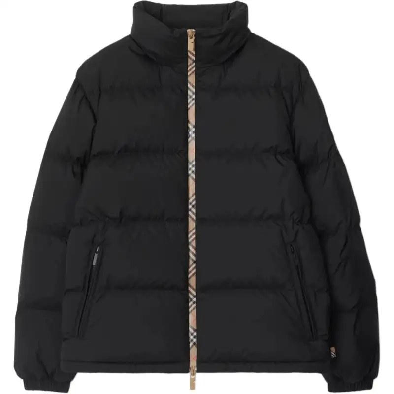 Burberry Check trimmed Puffer Jacket