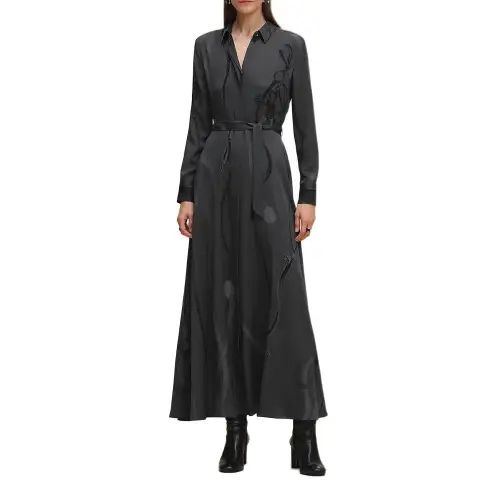 HERMES FW25 Long Sleeved Dress Women's